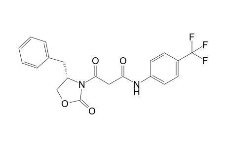 3-Oxidanylidene-3-[(4S)-2-oxidanylidene-4-(phenylmethyl)-1,3-oxazolidin-3-yl]-N-[4-(trifluoromethyl)phenyl]propanamide
