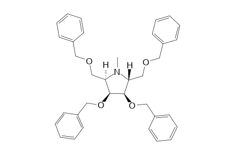 (2R,3R,4S,5R)-N-METHYL-(3,4-DIBENZYLOXY-2,5-DIBENZYLOXYMETHYL)-PYRROLIDINE