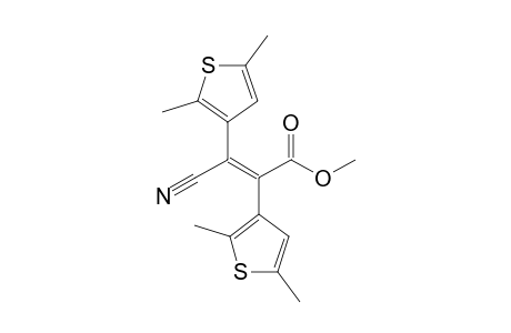 Methyl 3-cyano-2,3-bis(2',5'-dimethyl-3'-thienyl)-acrylate