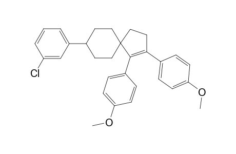 1,2-bis(p-Methoxyphenyl)-8-(3'-chlorophenyl)-spiro[4.5]dec-1-ene