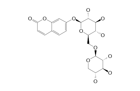 7-O-[BETA-D-XYLOPYRANOSYL-(1->6)-BETA-D-GLUCOPYRANOSYL]-COUMARIN