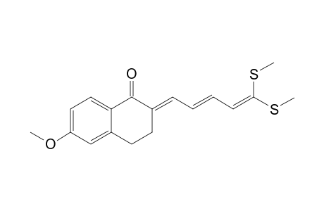 2-[1,1-Bis(methylthio)-1,3-pentadienylidene]-6-methoxy-1-tetralone