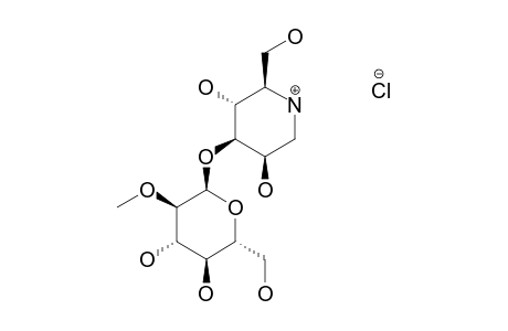 1,5-DIDEOXY-1,5-IMINO-3-O-(2-O-METHYL-ALPHA-D-GLUCOPYRANOSYL)-D-MANNITOL-HYDROCHLORIDE