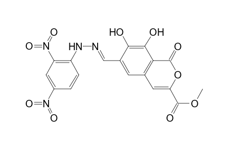3-Carbomethoxy-7,8-dihydroxy-6-(2,4-dinitrophenylhydrazonomethyl)isocoumarin
