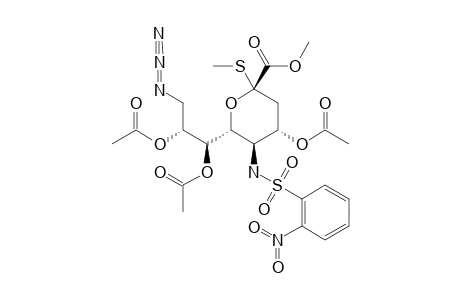 METHYL_(METHYL_5-ORTHO-NITROTOLUENESULFONAMIDO-4,7,8-TRI-O-ACETYL-9-AZIDO-3,5,9-TRIDEOXY-D-GLYCERO-ALPHA-D-GALACTO-2-NONULOPYRANOSID)-ONATE