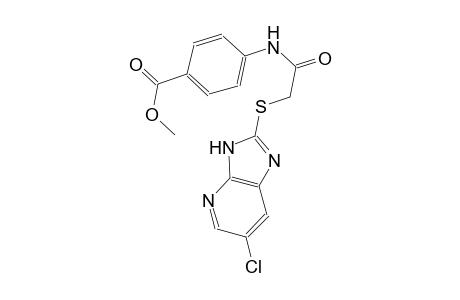 methyl 4-({[(6-chloro-3H-imidazo[4,5-b]pyridin-2-yl)sulfanyl]acetyl}amino)benzoate