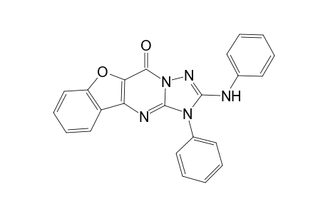 1-Phenyl-2-(phenylamino)benzo[4,5]furo[3,2-d]-1,2,4-triazolo[1,5-a]pyrimidin-5(1H)-one