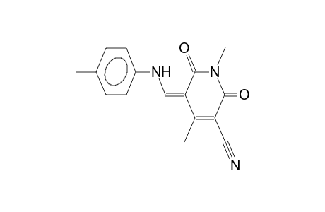 1,4-dimethyl-3-cyano-5-(4-methylanilinomethylidene)-1,2,5,6-tetrahydropyridin-2,6-dione