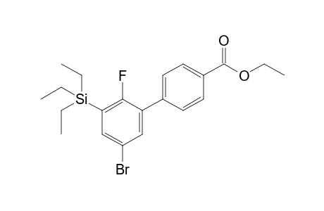 ethyl 5'-bromo-2'-fluoro-3'-(triethylsilyl)-[1,1'-biphenyl]-4-carboxylate