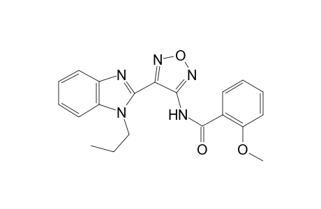 Benzamide, 2-methoxy-N-[4-(1-propyl-1H-1,3-benzimidazol-2-yl)-1,2,5-oxadiazol-3-yl]-