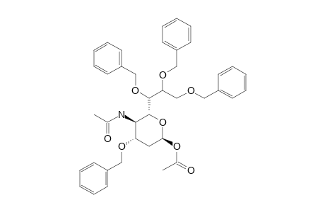4-ACETAMIDO-3,6,7,8-TETRA-O-BENZYL-2,4-DIDEOXY-D-GLYCERO-BETA-D-GALACTOOCTOPYRANOSYL-ACETATE