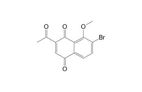 2-Acetyl-7-bromo-8-methoxy-1,4-naphthoquinone