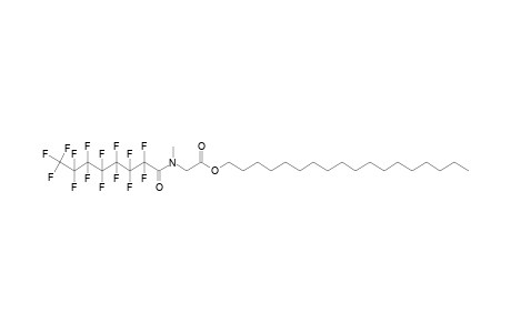 Sarcosine, N-(pentadecafluorooctanoyl)-, octadecyl ester