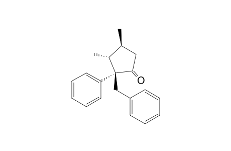 (+)-(2S,3R,4S)-2-Benzyl-3,4-dimethyl-2-phenylcyclopentanone