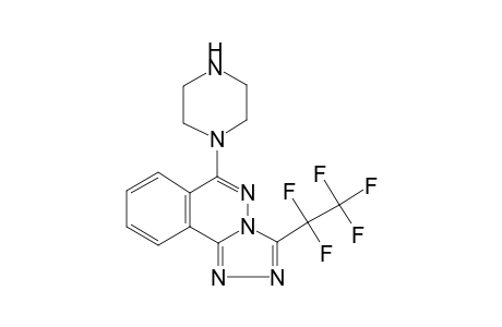 3-(1,1,2,2,2-pentafluoroethyl)-6-piperazin-1-yl-[1,2,4]triazolo[3,4-a]phthalazine