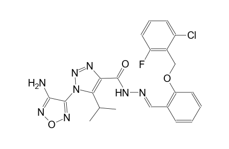 1-(4-amino-1,2,5-oxadiazol-3-yl)-N'-((E)-{2-[(2-chloro-6-fluorobenzyl)oxy]phenyl}methylidene)-5-isopropyl-1H-1,2,3-triazole-4-carbohydrazide