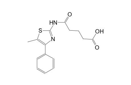 5-[(5-methyl-4-phenyl-1,3-thiazol-2-yl)amino]-5-oxopentanoic acid