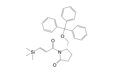 (5S)-1-[(E)-1-oxo-3-trimethylsilylprop-2-enyl]-5-[(triphenylmethyl)oxymethyl]-2-pyrrolidinone