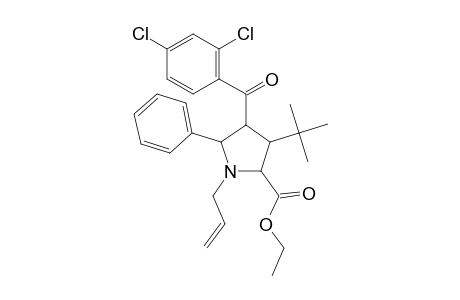 Proline, 4-(2,4-dichlorobenzoyl)-3-(1,1-dimethylethyl)-5-phenyl-1-(2-propenyl)-, ethyl ester