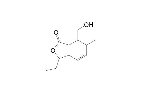 9-Ethyl-4-methyl-7-oxo-8-oxabicyclo[4.3.0]non-2-en-5-methanol isomer