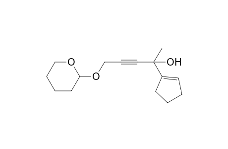 2-(1-Cyclopentenyl)-5-(tetrahydropyran-2-yloxy)-3-pentyn-1-ol