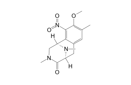 1,2,3,4,5,6-Hexahydro-1,5-imino-9-methoxy-3,8,11-trimethyl-10-nitro-4-oxo-3-benzazocine