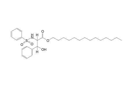tetradecyl (2R,3S)-3-hydroxy-3-phenyl-2-[(phenylsulfonyl)amino]propanoate