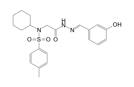 N-cyclohexyl-N-{2-[(2E)-2-(3-hydroxybenzylidene)hydrazino]-2-oxoethyl}-4-methylbenzenesulfonamide