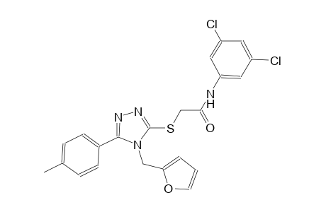 N-(3,5-dichlorophenyl)-2-{[4-(2-furylmethyl)-5-(4-methylphenyl)-4H-1,2,4-triazol-3-yl]sulfanyl}acetamide