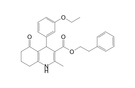 5-keto-2-methyl-4-m-phenetyl-4,6,7,8-tetrahydro-1H-quinoline-3-carboxylic acid phenethyl ester