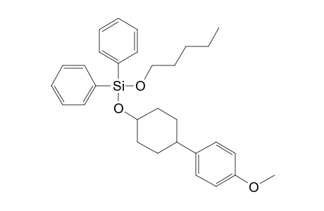 Silane, diphenyl(4-(4-methoxyphenyl)cyclohexyloxy)pentyloxy-