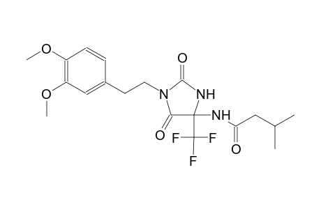 N-[1-[2-(3,4-dimethoxyphenyl)ethyl]-2,5-dioxo-4-(trifluoromethyl)-4-imidazolidinyl]-3-methylbutanamide