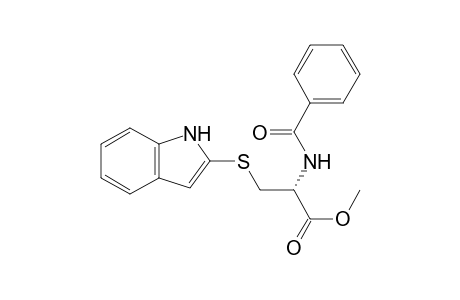 L-Cysteine, N-benzoyl-S-1H-indol-2-yl-, methyl ester