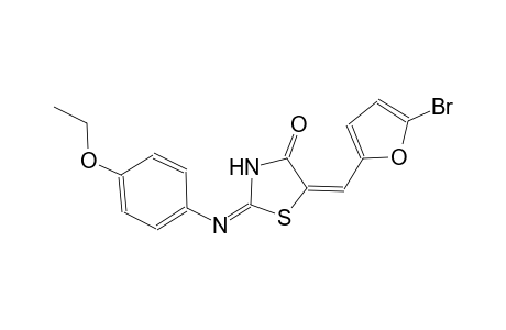 (2E,5E)-5-[(5-bromo-2-furyl)methylene]-2-[(4-ethoxyphenyl)imino]-1,3-thiazolidin-4-one