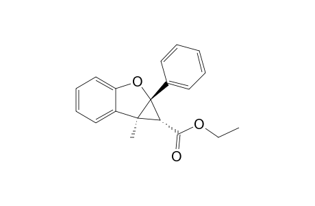 Ethyl 1a,6a-dihydro-t-6b-methyl-t-1a-phenylcyclopropa[b]benzofuran-t-1-carboxylate