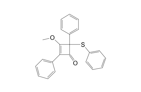 3-Methoxy-2,4-diphenyl-4-(phenylthio)-2-cyclobuten-1-one