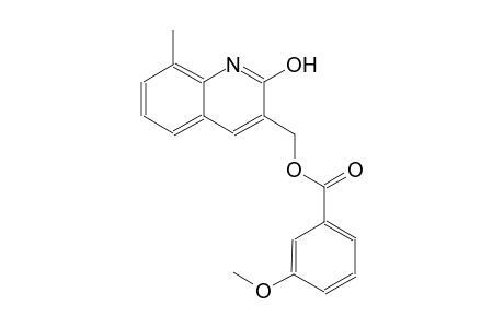 (2-hydroxy-8-methyl-3-quinolinyl)methyl 3-methoxybenzoate