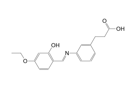 benzenepropanoic acid, 3-[[(E)-(4-ethoxy-2-hydroxyphenyl)methylidene]amino]-