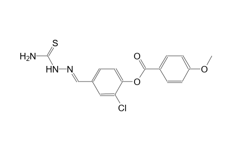 4-{(E)-[(aminocarbothioyl)hydrazono]methyl}-2-chlorophenyl 4-methoxybenzoate