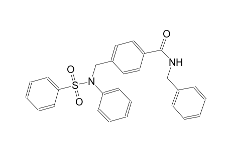 benzamide, N-(phenylmethyl)-4-[[phenyl(phenylsulfonyl)amino]methyl]-