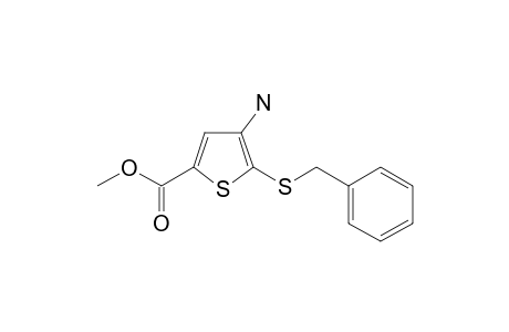 4-amino-5-(benzylthio)thiophene-2-carboxylic acid methyl ester