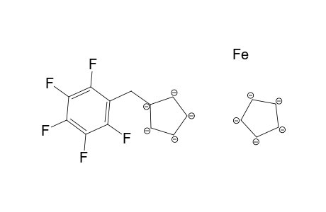 Ferrocene, [(pentafluorophenyl)methyl]-
