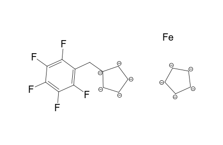 Ferrocene, [(pentafluorophenyl)methyl]-