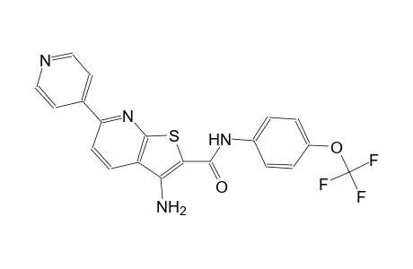 thieno[2,3-b]pyridine-2-carboxamide, 3-amino-6-(4-pyridinyl)-N-[4-(trifluoromethoxy)phenyl]-