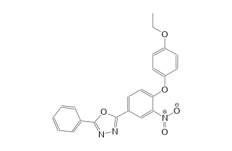 2-[4-(4-ethoxyphenoxy)-3-nitrophenyl]-5-phenyl-1,3,4-oxadiazole