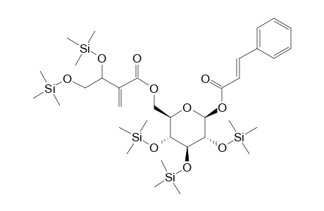 6-o-(3',4'-Dihydroxy-2'-methylenebutyroyl)-1-o-trans-cinnamoyl-.beta.-D-glucopyranose, 5tms