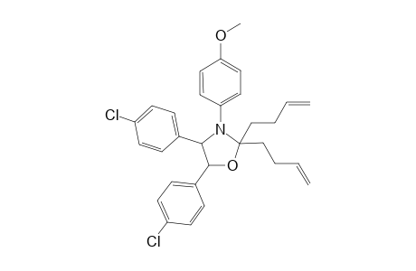 (4RS,5RS)-2,2-Di(but-3-enyl)-4,5-bis(4-chlorophenyl)-3-(4-methoxyphenyl)oxazolidine