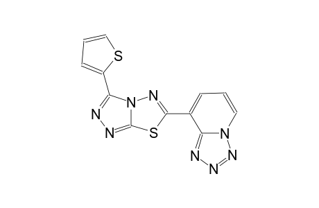 tetrazolo[1,5-a]pyridine, 8-[3-(2-thienyl)[1,2,4]triazolo[3,4-b][1,3,4]thiadiazol-6-yl]-