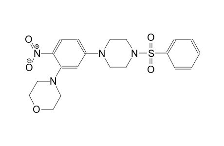 morpholine, 4-[2-nitro-5-[4-(phenylsulfonyl)-1-piperazinyl]phenyl]-