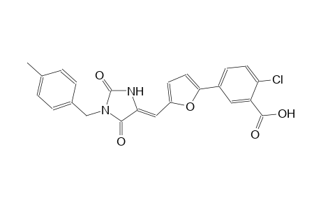 2-chloro-5-(5-{(Z)-[1-(4-methylbenzyl)-2,5-dioxo-4-imidazolidinylidene]methyl}-2-furyl)benzoic acid